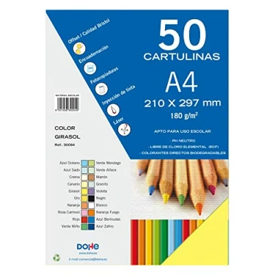 Bild av Dohe 30094 kartong, A4, solros, 50 stycken