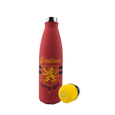 Bild av Cinereplicas Harry Potter Let&#039;s Go Gryffindor isolerad vattenflaska 500 ml rostfritt stål officiell licens