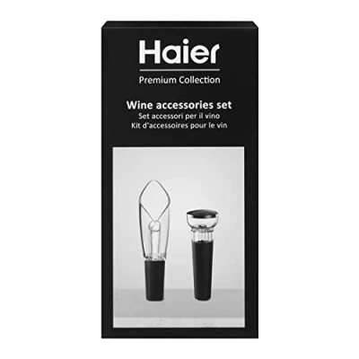 Bild av Haier HAWGKIT02 Tillbehörsset för Vin, Innehåller, Luftare och Hällpip, Vakuumkork, Premiumkvalitet