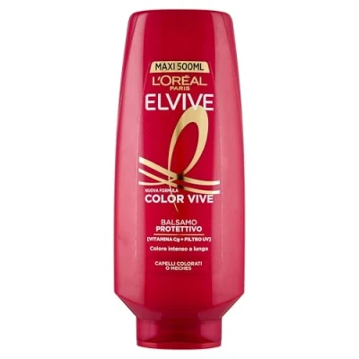 Bild av L&#039;Oréal Paris Elvive Sublimerande balsam, för allt färgat hår, skyddad färg 40 tvättar och extrem ljusstyrka, närat fördelat med C vitamin, färgvit, 500 ml