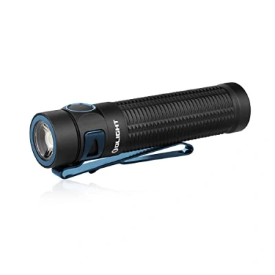 Bild av OLIGHT Baton 3 Pro LED ficklampa, extremt ljusstark 1500 lm upp till 175 meter USB laddningsbar handficklampa med 6 ljuslägen, 120 dagars ljusvaraktighet IPX8 vattentät bärbar ficklampa Kallvit Svart