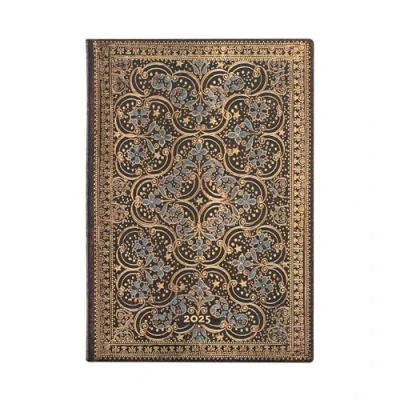 Bild av Restoration (The Queen’s Binding) Midi 12 month Horizontal Softcover Flexi Dayplanner 2025 (Elastic Band Closure): tydzień na dwóch stronach, zamykany gumkę, papier 100 gsm