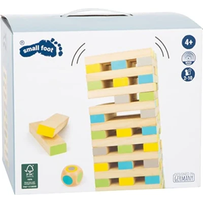 Bild av small foot Wackeltorn XXL &quot;Active&quot; av trä, utomhus familjespel, från 3 år, 12027