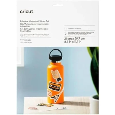Bild av Cricut™ tryckbart vattentätt klistermärkeset A4 (6 ct)