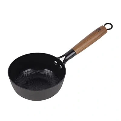 Bild av MasterPRO Odin 28 cm rund grill, non stick, ergonomiska handtag av akaciaträ, idealisk för grillning, induktions och ugnssäker