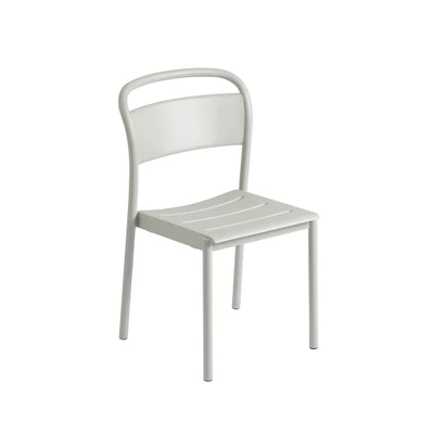 Bild av Muuto Linear Steel Side Chair Trädgårdsstol Grey L49,6 x D54 H85,1 cm