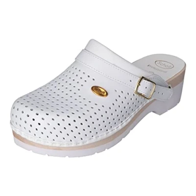 Bild av Scholl Clog Supercomfort Medicinsk Sanitär Träskor Unisex Vuxen, Vit, 38 EU