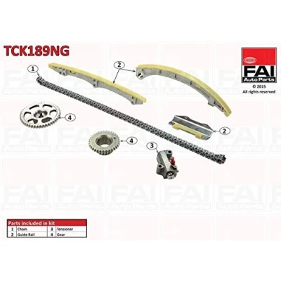Bild av FAI AutoParts TCK189NG Jeu de distribution à chaînes sans joints, avec roues dentées Simplex, chaîne faible bruit HONDA: Accord 7 Limousine, CR V 2