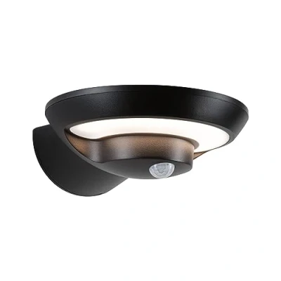 Bild av Paulmann LED utomhusvägglampa Bordola, sensor, antracit