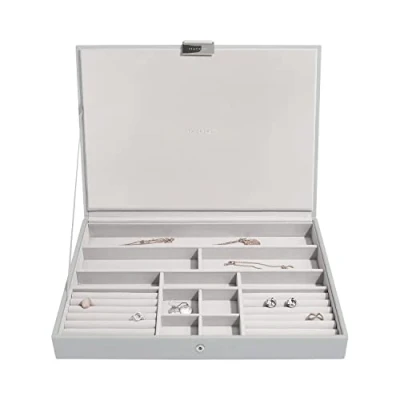 Bild av Stackers Pebble Grey Supersize smyckeskrin lock