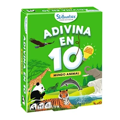 Bild av Ludilo Adivina i 10! Djurvärld, kortspel, bordsspel barn 6 år eller äldre, frågespel för och vuxna, gåvor barn, 30 min