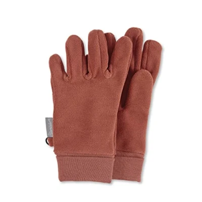 Bild av Sterntaler Unisex barnfingerhandskar av mikrofleece, med elastisk muddhandske, BRUN, 2