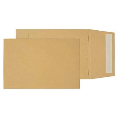 Bild av Blake rent förpackning C5 229 x 162 25 mm 120 gsm kil ficka skala &amp; tätningskuvert (5000) Manilla paket med 125