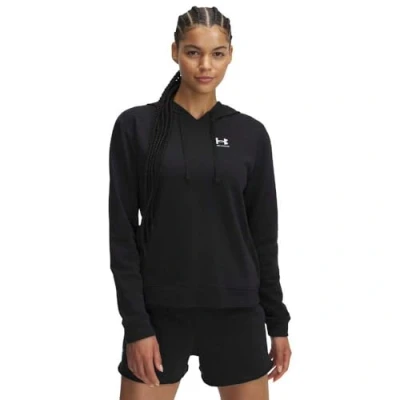 Bild av UA Rival Terry Hoodie Svart/Vit XL