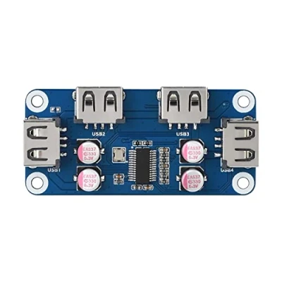 Bild av Waveshare USB HUB HAT (B) For Raspberry Pi 4B/3B+/3A+/2B/Zero/Zero W/Zero WH with 4x 2.0 Ports Support 2.0/1.1