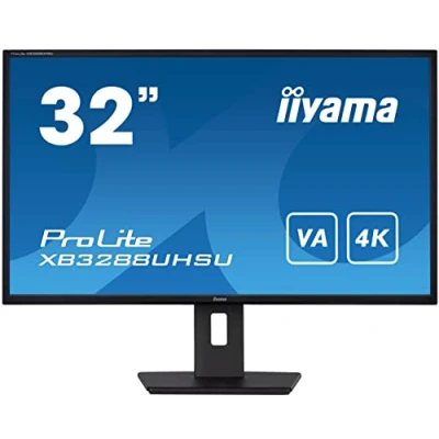Bild av iiyama Prolite XB3288UHSU B5 80 cm 31,5 tum VA LED skärm 4K UHD HDMI DP USB3.0 Pip HDR höjdjustering FreeSync svart