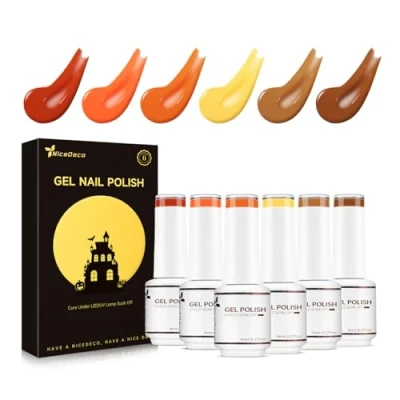 Bild av Nicedeco Icke grymhet UV/LED Soak Off Livfulla och hållbara färger Vegan 6 x 8 ML SET 24