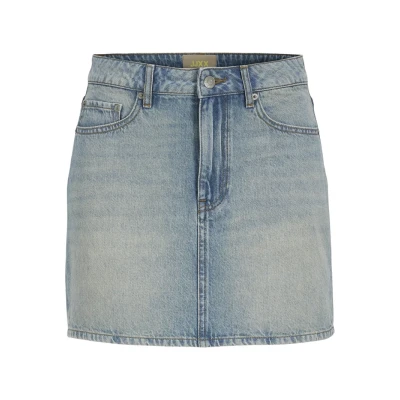 Bild av JJXX Jxlaura Alinjekjol Light blue denim, Storlek: XS, denim