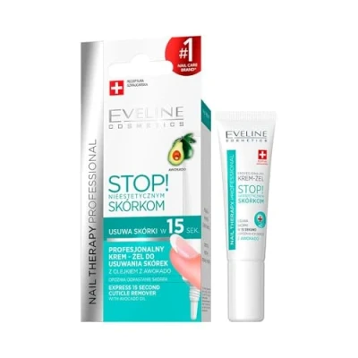 Bild av Eveline Cosmetics nagelterapi professionell nagelbandsborttagare krämgel med avokadoolja, förhindrar rivning och sprickor, 12 ml