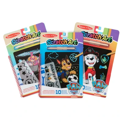 Bild av Melissa &amp; Doug Paw Patrol Scratch Art Aktivitetsset 3 Pack
