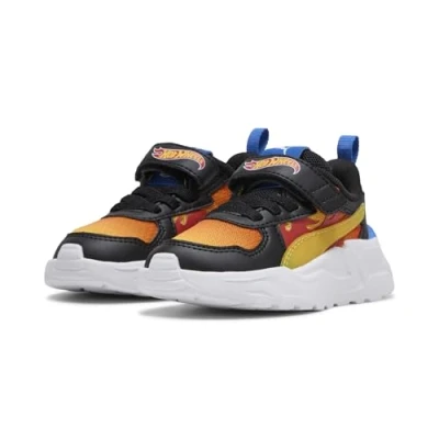 Bild av Puma HOT Wheels Trinity LITE Sneakers Läragåskor för barn, Storlek: 24, Black maple syrup red fire Konstmaterial