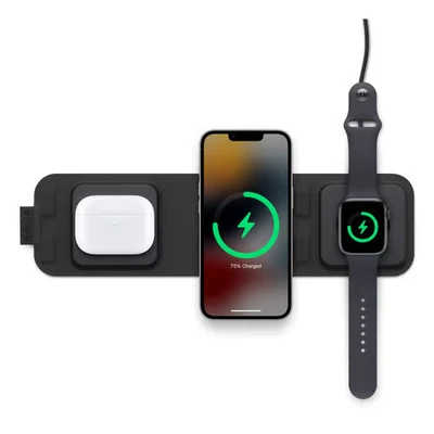 Bild av Zagg 3 in 1 Travel Charger With Magsafe Svart