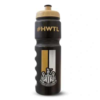 Bild av Hy Pro officiellt licensierad Newcastle United F.C. Plastflaska 750 ml, vattenflaska, 0,75 l, återanvändbar, infällbar munstycke, lätt, sportflaska, BPA fri