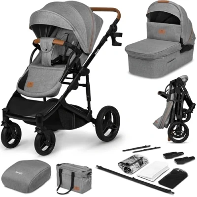 Bild av Lionelo MARI TOUR 2 in 1 Duovagn, Grey Stone