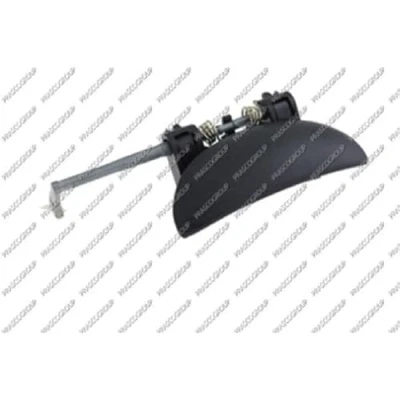 Bild av PRASCO PG0098001 Dörrhandtag ytter, till höger fram svart PEUGEOT: 206 Hatchback