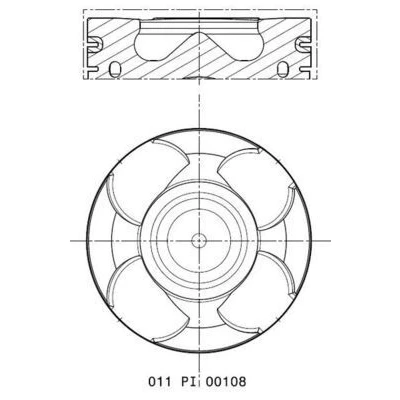 Bild av Kolv MAHLE 011 PI 00108 000