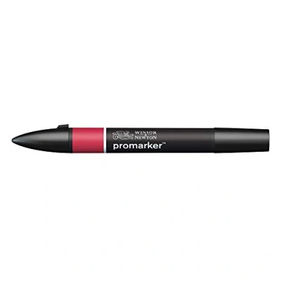 Bild av Winsor &amp; Newton &quot; ProMarker 0203203 professionell layoutmarkör 2 spetsar, fin och bred för ritningar, design layouter karmesin