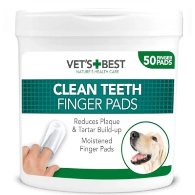 Bild av Vets Best Clean Fingerpad for Dental Cleaning (50 Fingerpads)