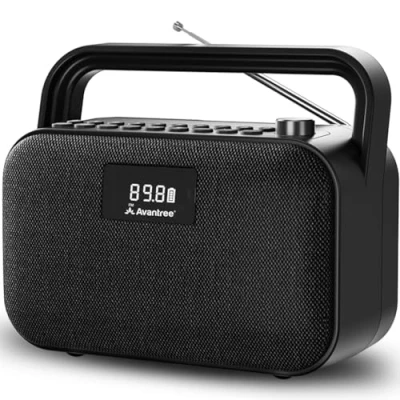 Bild av Avantree PowerByte Bärbara kraftfulla 30W stereo Bluetooth högtalare med FM radio och SD kortspelare, utökat räckvidd, trådlös trådbunden U diskspelare