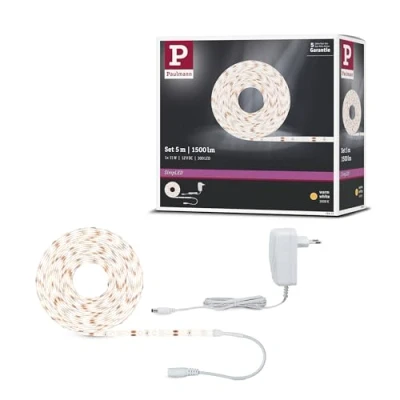Bild av Paulmann 78972 SimpLED slinga, set, 5 m, LED remsa, 17 W, ljuslist, 3 000 K, varmt vitt, ljusband belagt