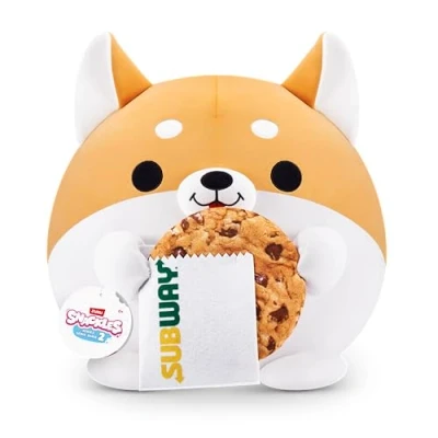 Bild av Snackles Series 2 Wave 2, Snackswapp, Corgi, 20 cm, Snackle by ZURU Cuddly Squishy Comfort Plush with License Snack Brand Accessory (Corgi, Subway Cookie)