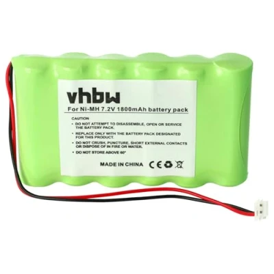 Bild av vhbw NiMH batteri 1800 mAh (7,2 V) för muskelstimulator som Compex 032002690