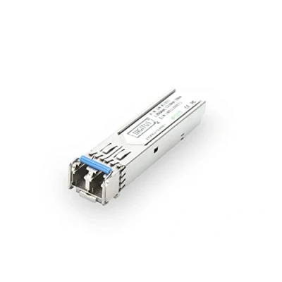 Bild av DIGITUS Universal Gigabit SFP modul 1,25 Gbit/s Mini GBIC för single mode fiberoptisk kabel LC Duplex 1310 nm våglängd 20 km räckvidd Plug &amp; Play
