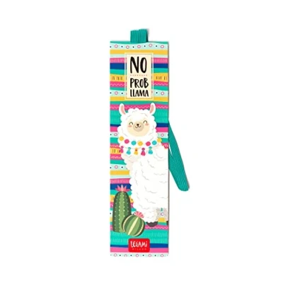 Bild av Legami Bokmärke med elastiskt band som också är användbart för att hålla boken stängd, certifierat plastpapper, 4,7 x 17,5 cm, bladtema
