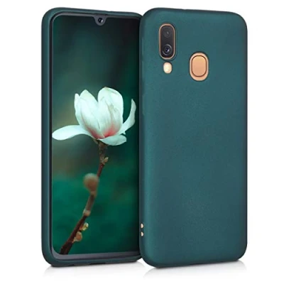 Bild av kwmobile Fodral kompatibelt med Samsung Galaxy A40 mjukt skyddande TPU telefonfodral metallolja