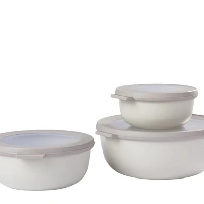 Bild av Mepal Bowls Set Nordic White of 3 (350, 750, 1250 ml)