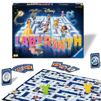 Bild av Ravensburger 27460 Disney Labyrint Familjespelsklassikern för 2 4 spelare, lek från 7 år och äldre med de mest populära karaktärerna, present, fantastisk julklapp