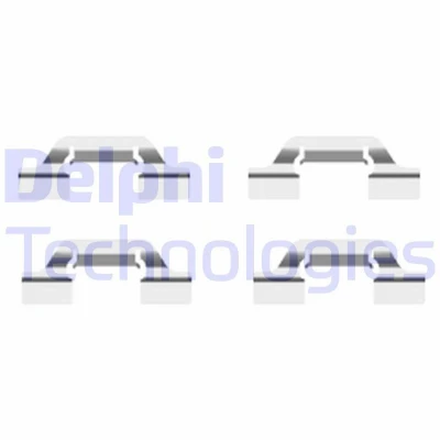 Bild av DELPHI LX0438 Kit d&#039;accessoires, plaquette de frein à disque VOLKSWAGEN: Golf 4, Bora Variant, AUDI: TT Roadster