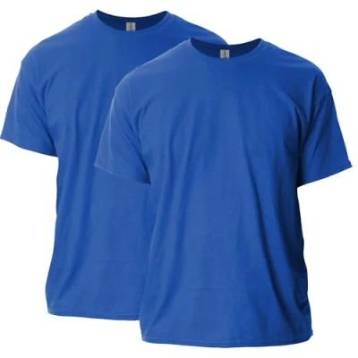Bild av Gildan herr bomulls t shirt (förpackning med 2), Kunglig, XXL