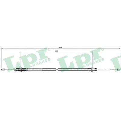 Bild av LPR C0099B Câble De Frein 1812/1003 à disque CITROËN: C3 I 3/5 portes