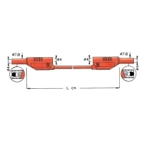 Bild av Elma Instruments Test lead 2711 red 200cm