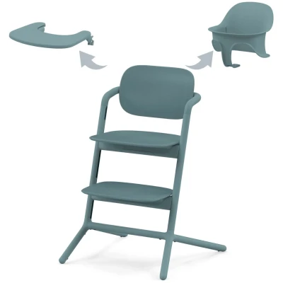 Bild av Cybex Lemo 3 in 1 Matstol Inkl. Babyset Och Bricka, Stone Blue
