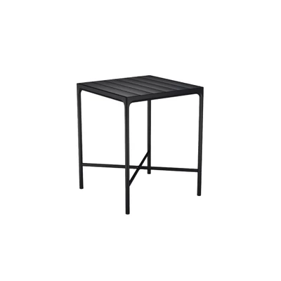 Bild av HOUE FOUR Table Trädgårdsbord Black/Black Aluminium 90x90 Bar H111 x W90 D90 cm