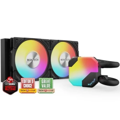 Bild av Kit Watercooling AIO Montech HyperFlow RGB 240mm (Noir)