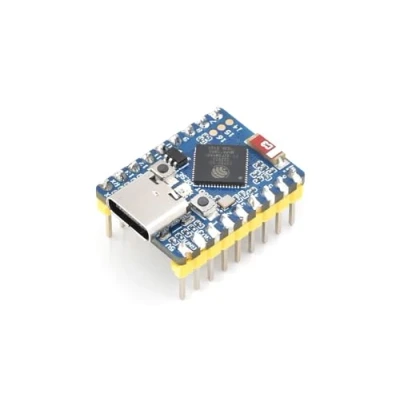 Bild av Waveshare ESP32 S3 Mini Utvecklingskort med förlödt huvud baserat på S3FH4R2 Dual Core Processor, Wi Fi och Bluetooth 5 stöd, 240 MHz körfrekvens, stöder C/C MicroPython