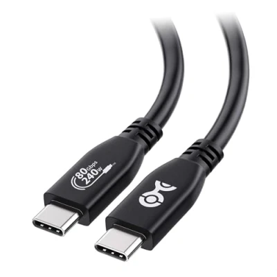 Bild av Cable Matters USB IF certifierad 4® kabel på 80 Gbps i svart 1,2 m/3,9 fot